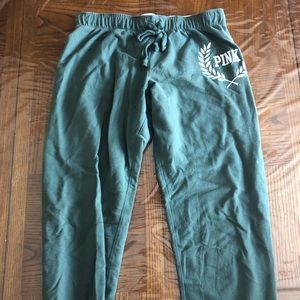 VS PINK joggers. Sage green. Size XS.